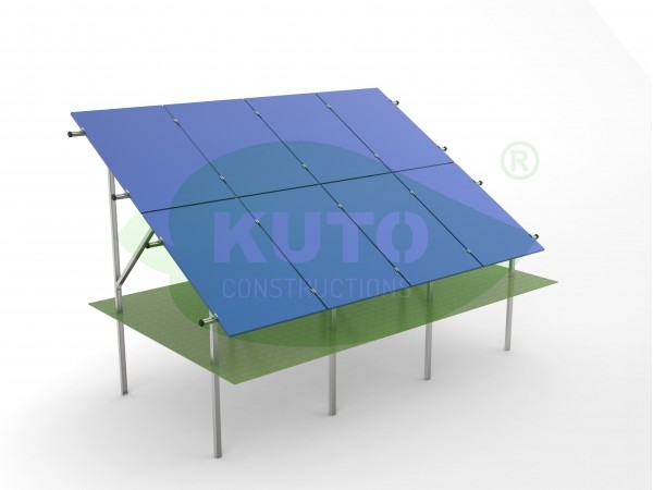 KPO V2 M- 4 Oțel galvanizat cu acoperire Magnelis PV Solar Fotovoltaice Montare 1090