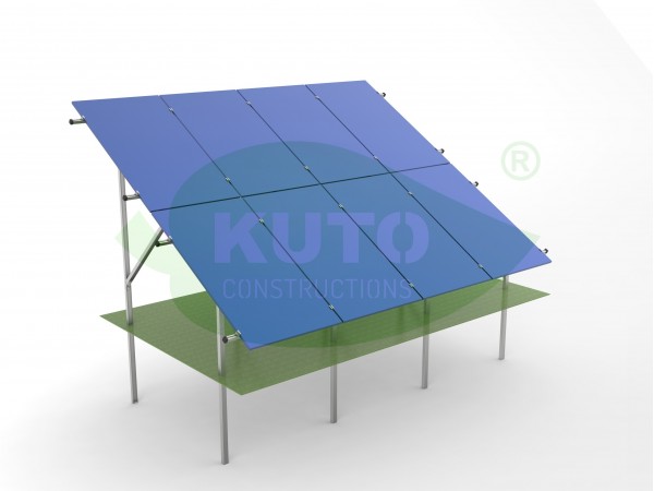 KPO V2 XL- 4 Verzinkter Stahl mit Magnelis-Beschichtung  PV Solar Photovoltaik Befestigung