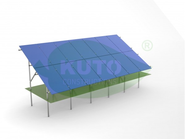 KPO V2 XL- 7 Oțel galvanizat cu acoperire Magnelis PV Solar Fotovoltaice Montare 1126