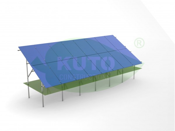 KPO V2 XL- 8 Oțel galvanizat cu acoperire Magnelis PV Solar Fotovoltaice Montare