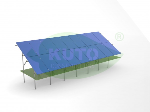 KPO V2 XL- 9 Oțel galvanizat cu acoperire Magnelis PV Solar Fotovoltaice Montare