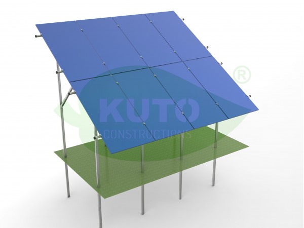 KPO V2 XL TALL- 4 Verzinkter Stahl mit Magnelis-Beschichtung  PV Solar Photovoltaik Befestigung 1140