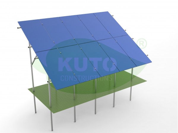 KPO V2 XL TALL- 5 Verzinkter Stahl mit Magnelis-Beschichtung  PV Solar Photovoltaik Befestigung 1142