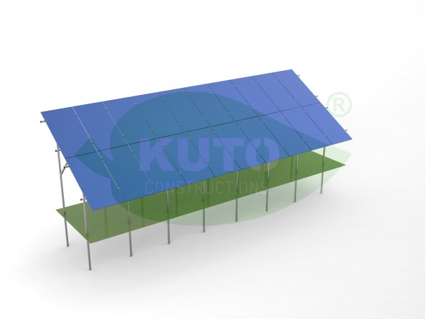 KPO V2 XL TALL- 10 Verzinkter Stahl mit Magnelis-Beschichtung  PV Solar Photovoltaik Befestigung