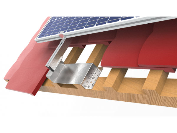 Cârlig de acoperiș larg pentru țigle plate neregulate 2x135_430 Oțel inoxidabil PV Solar Fotovoltaice Montare 814