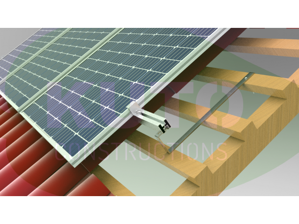 Nicht Verstellbarer Griff Eska 4x30  L530 Dachhaken Edelstahl PV Solar Photovoltaik Befestigung 979
